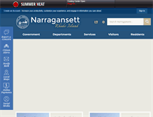 Tablet Screenshot of narragansettri.gov
